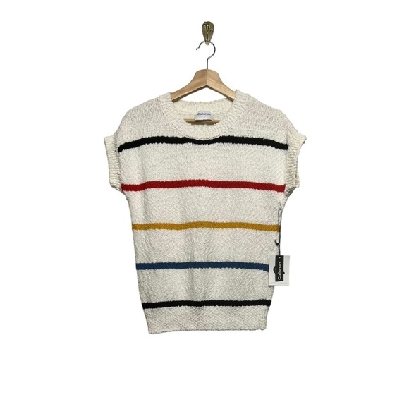 NWT CALLAHAN KNITWEAR Striped Chunky Knit Sweater S - Picture 4 of 9